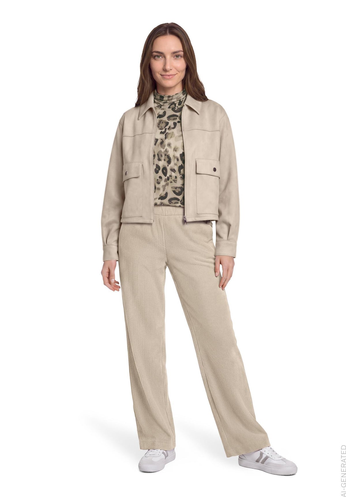 Shirt Kurz 1/1 Arm Grey/Beige Bild 5