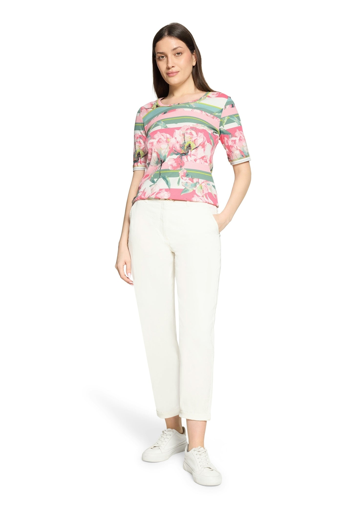 Shirt Kurz 1/2 Arm Rosé/Cream Bild 3