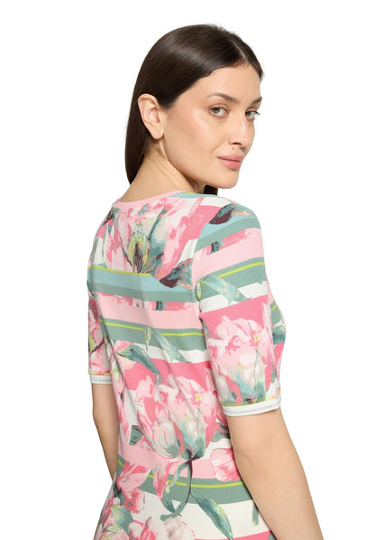 Shirt Kurz 1/2 Arm Rosé/Cream Bild 5