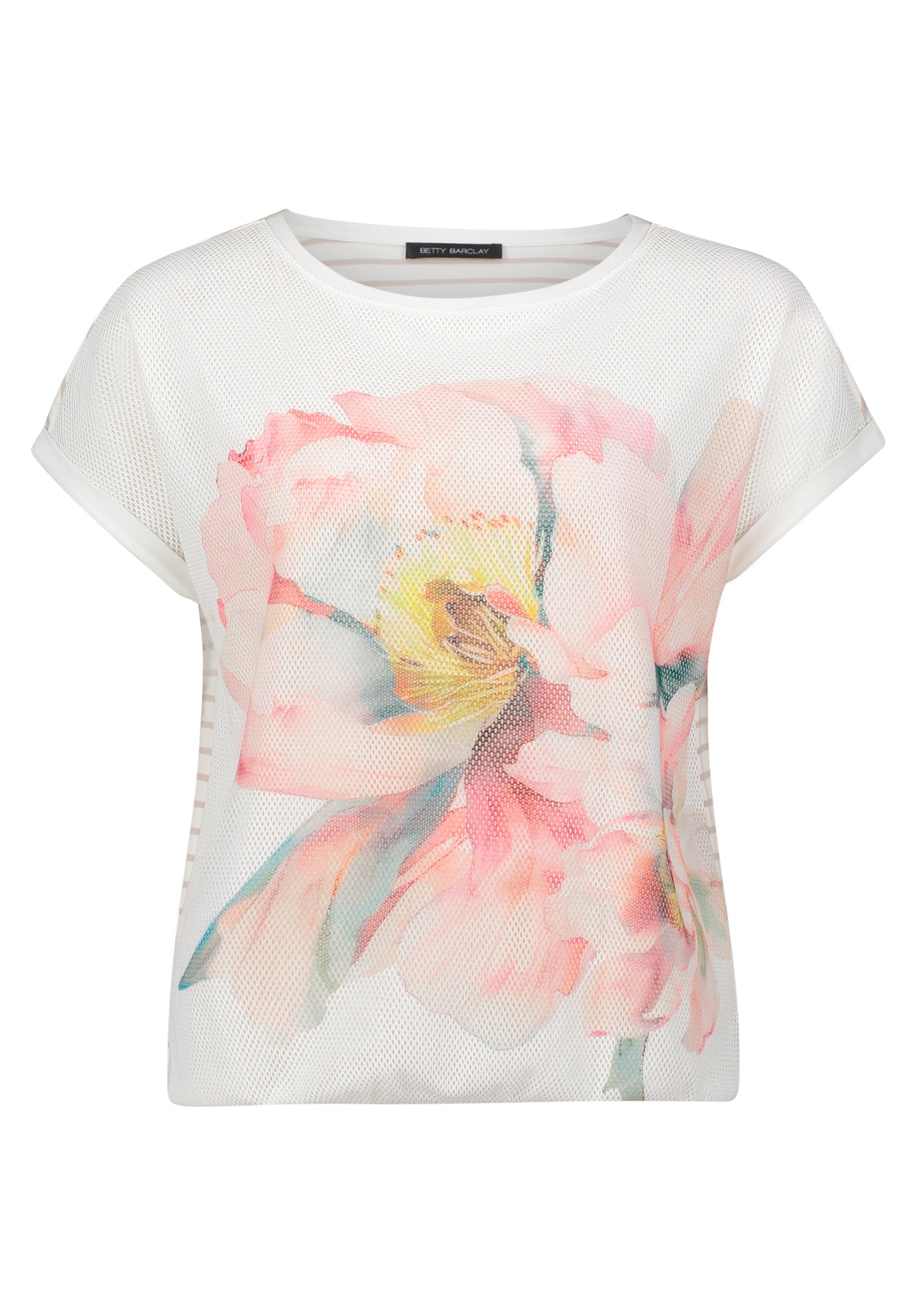 Shirt Kurz 1/2 Arm Patch Cream/Rosé Bild 1