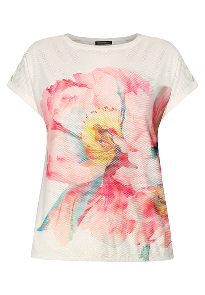 Shirt Kurz 1/2 Arm Patch Cream/Rosé Bild 1