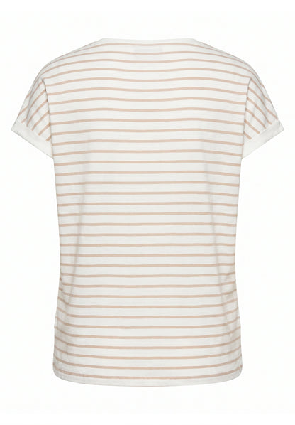Shirt Kurz 1/2 Arm Patch Cream/Rosé Bild 2
