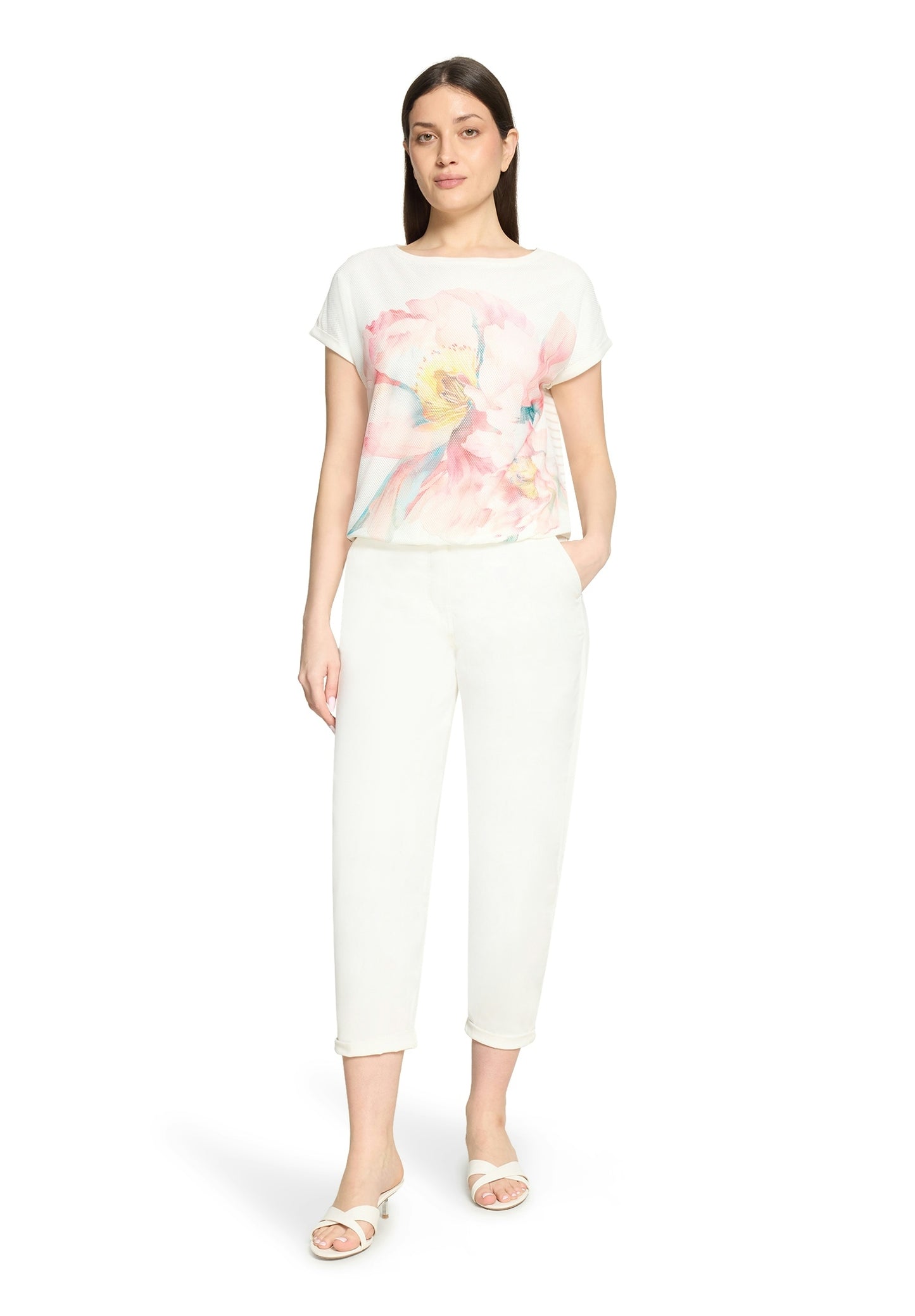 Shirt Kurz 1/2 Arm Patch Cream/Rosé Bild 3