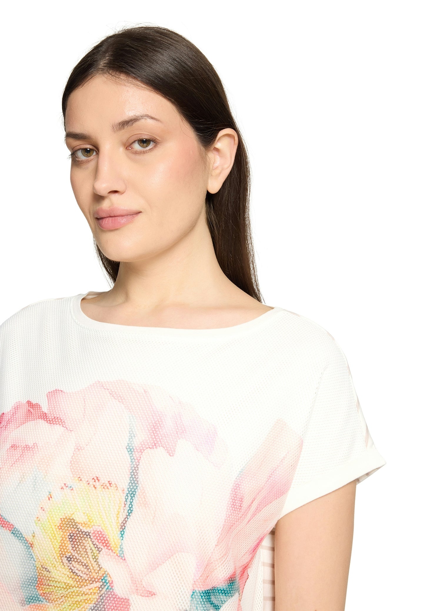 Shirt Kurz 1/2 Arm Patch Cream/Rosé Bild 4