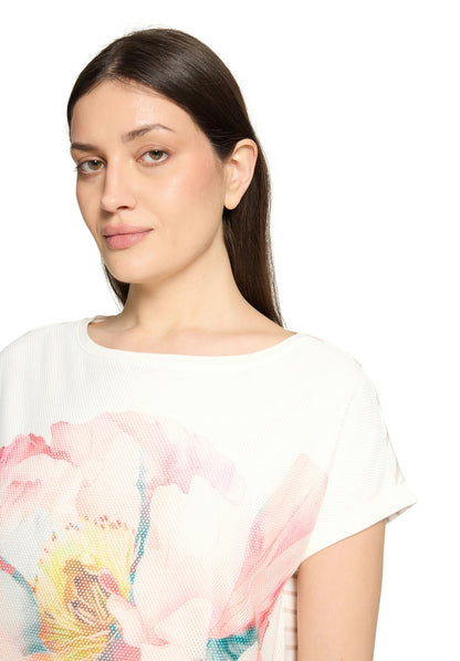 Shirt Kurz 1/2 Arm Patch Cream/Rosé Bild 4