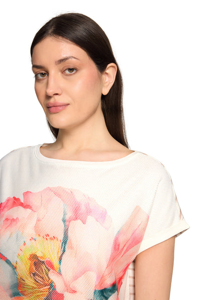Shirt Kurz 1/2 Arm Patch Cream/Rosé Bild 6