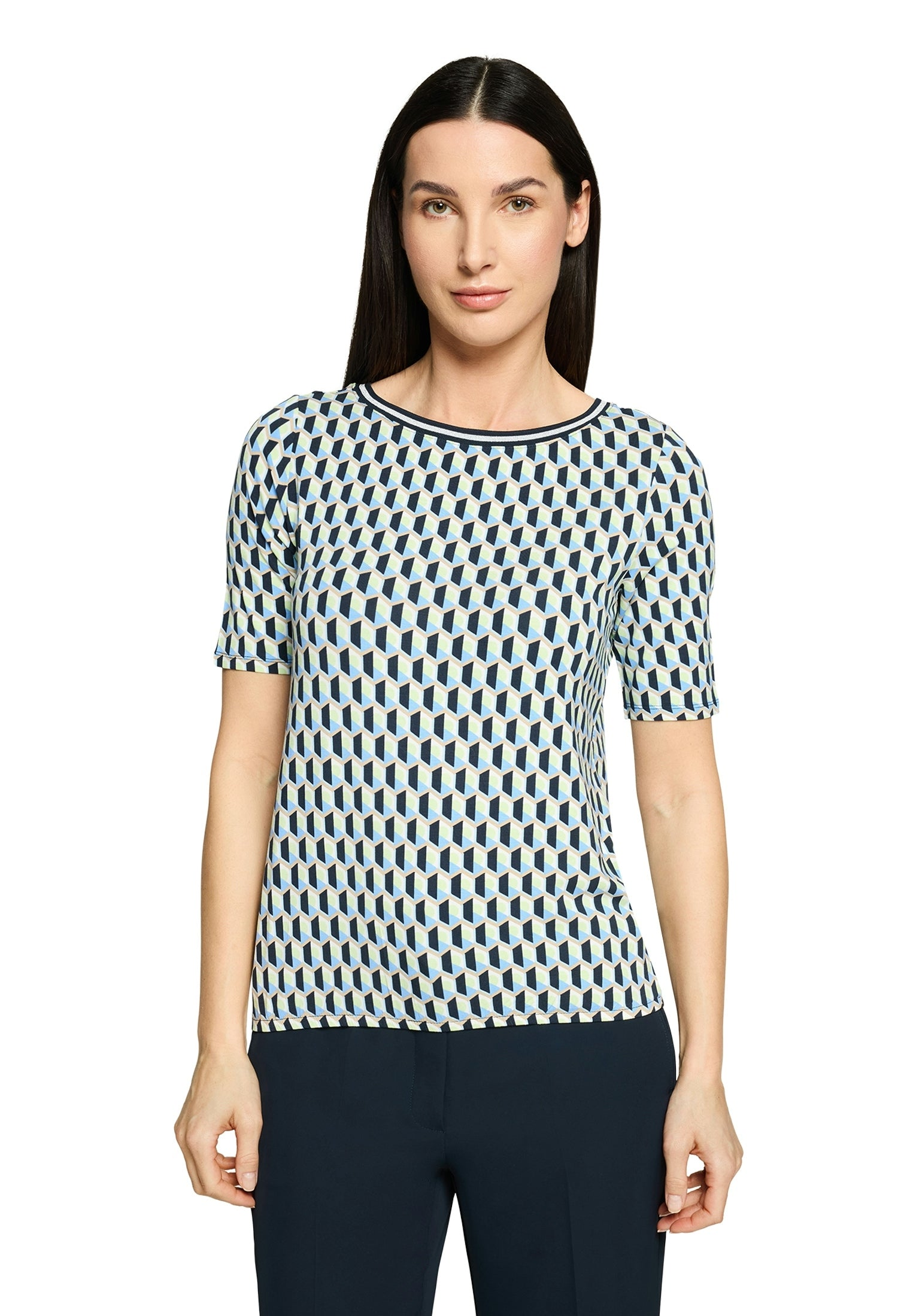 Shirt Kurz 1/2 Arm Blue/Green Bild 3