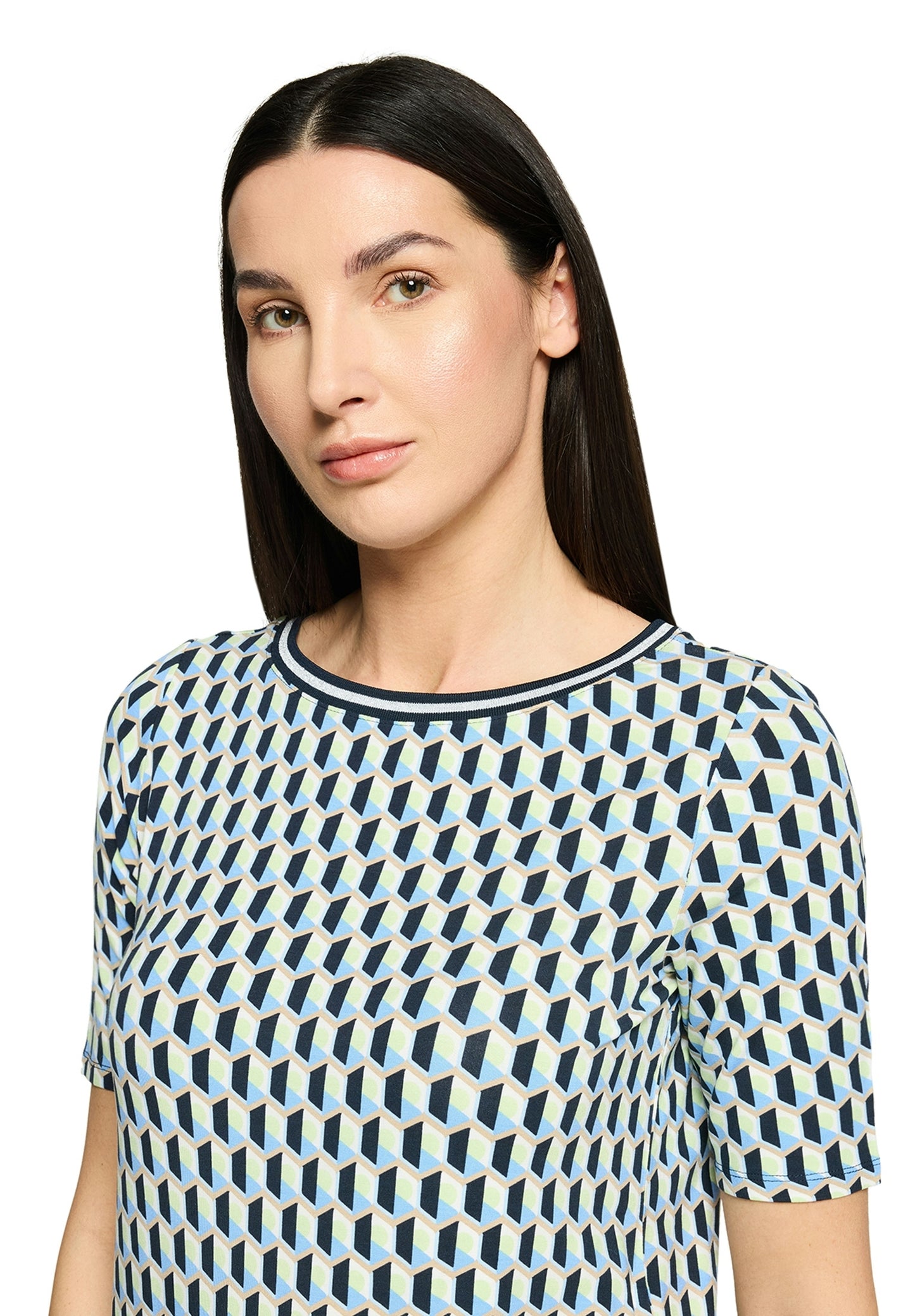 Shirt Kurz 1/2 Arm Blue/Green Bild 6