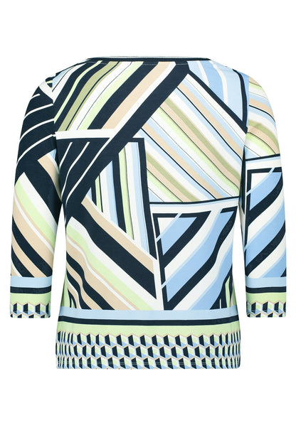 Shirt Kurz 3/4 Arm Blue/Green Bild 2