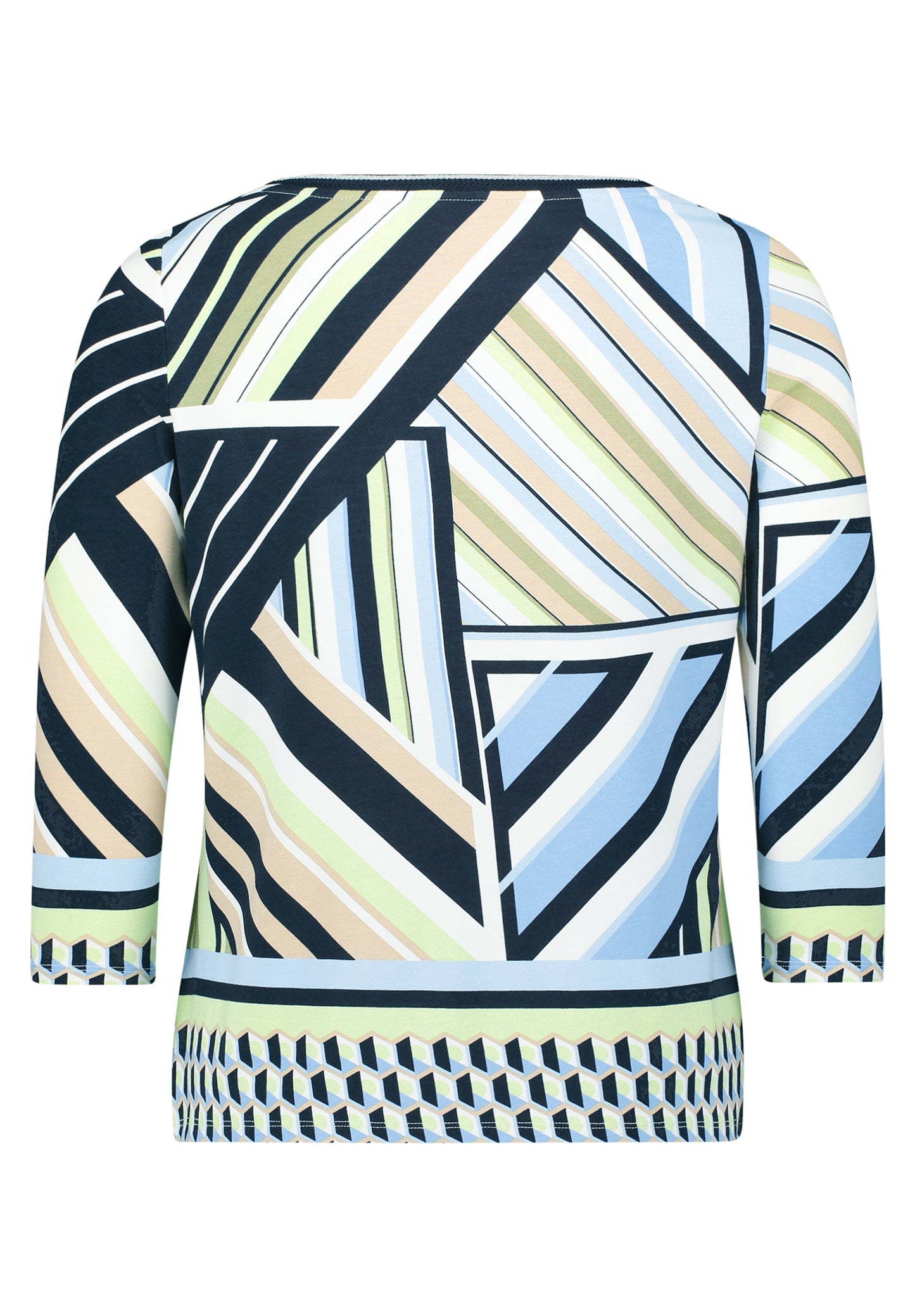Shirt Kurz 3/4 Arm Blue/Green Bild 2