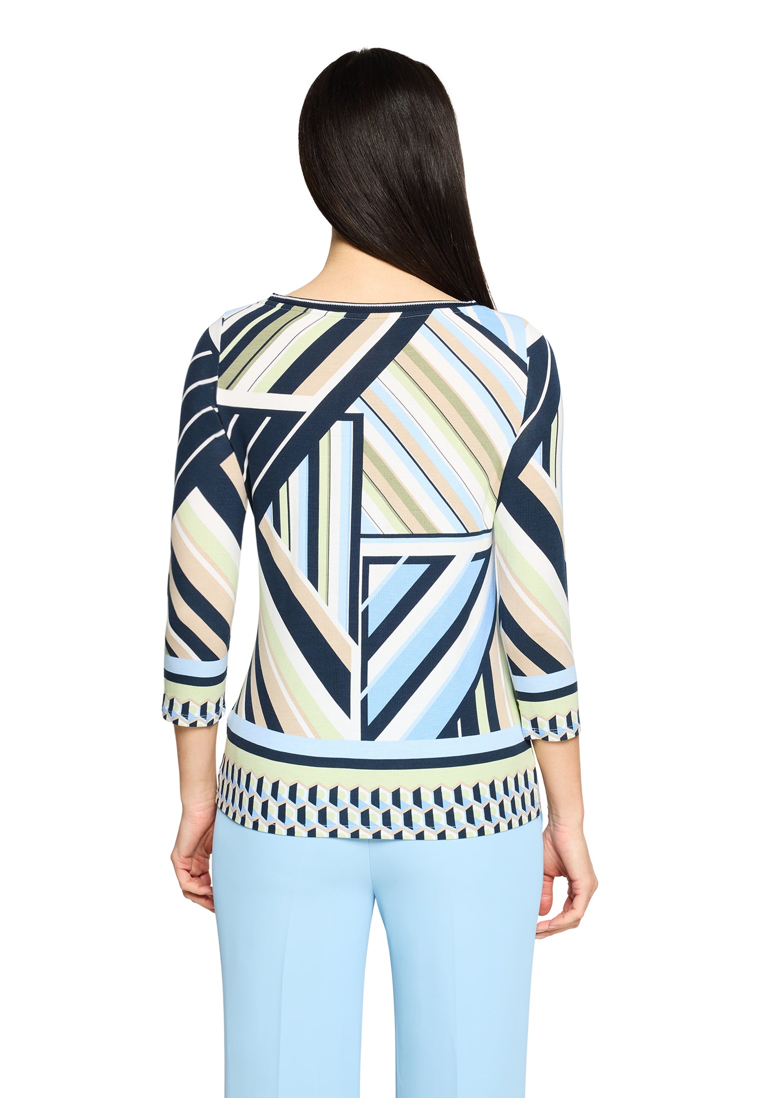Shirt Kurz 3/4 Arm Blue/Green Bild 4