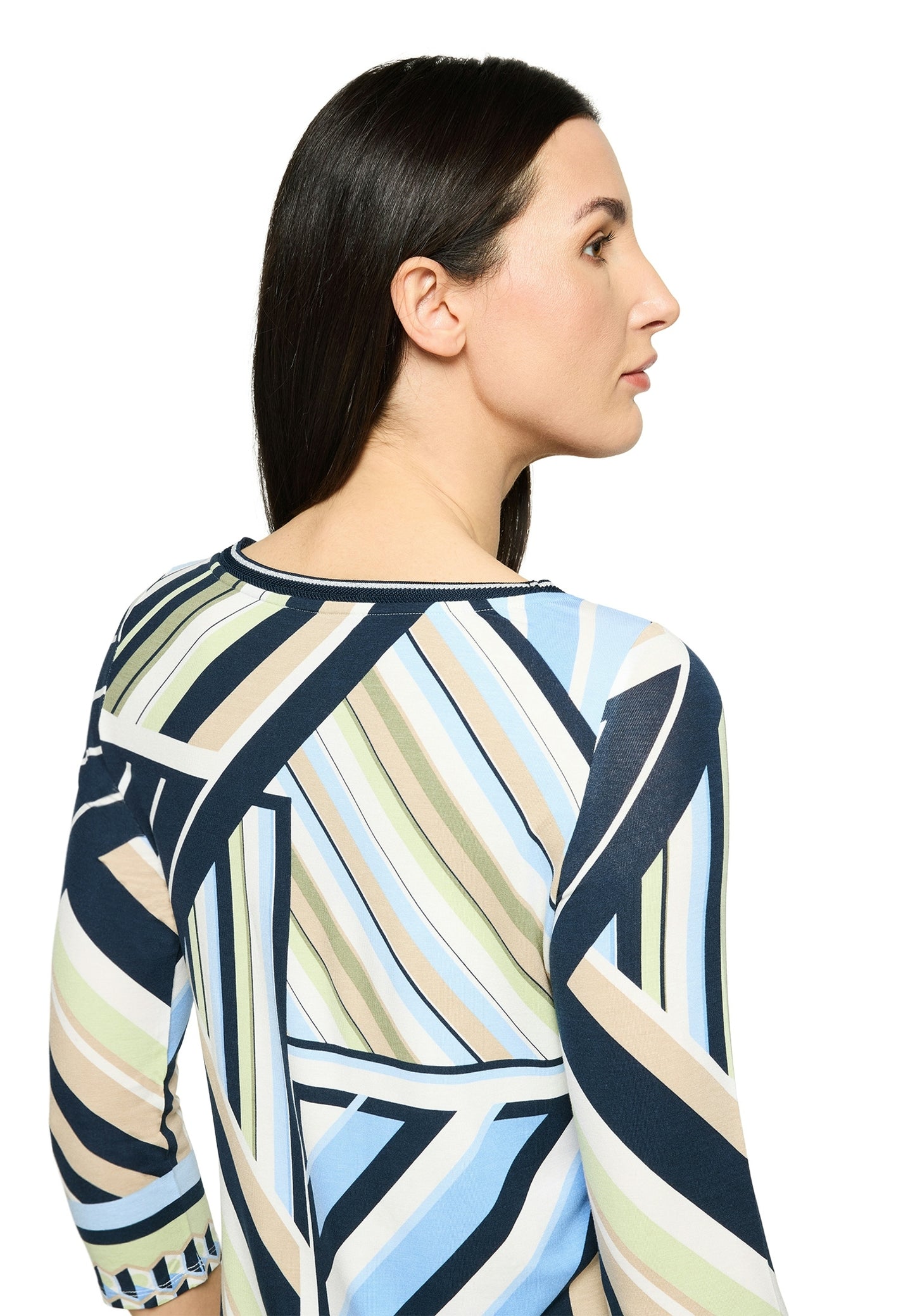 Shirt Kurz 3/4 Arm Blue/Green Bild 7