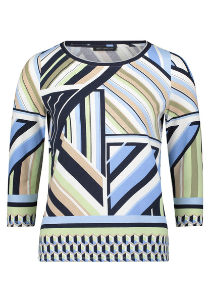 Shirt Kurz 3/4 Arm Blue/Green Bild 8