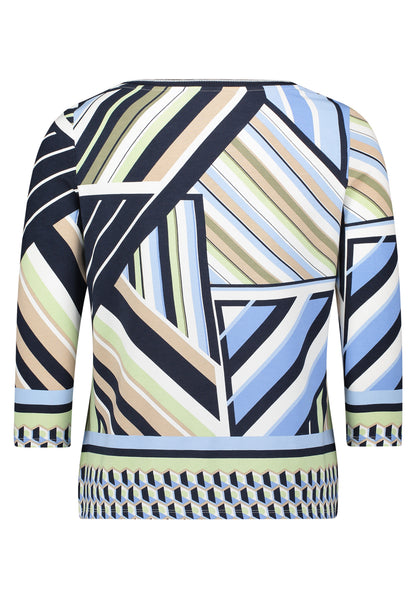 Shirt Kurz 3/4 Arm Blue/Green Bild 9