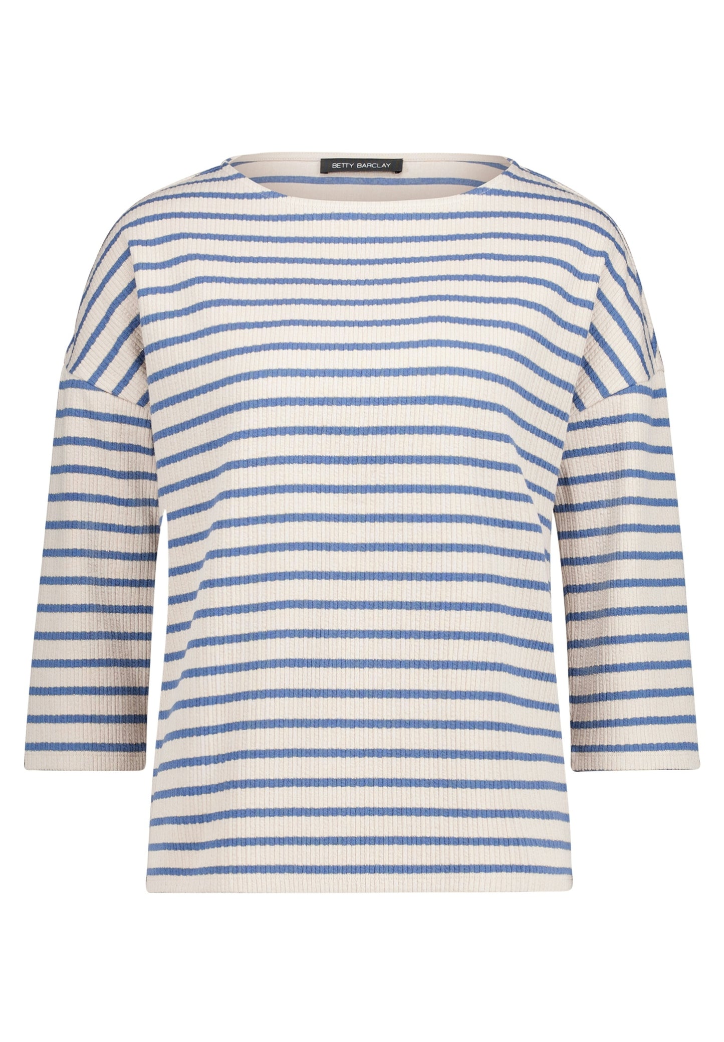 Shirt Kurz 3/4 Arm Nature/Blue Bild 1