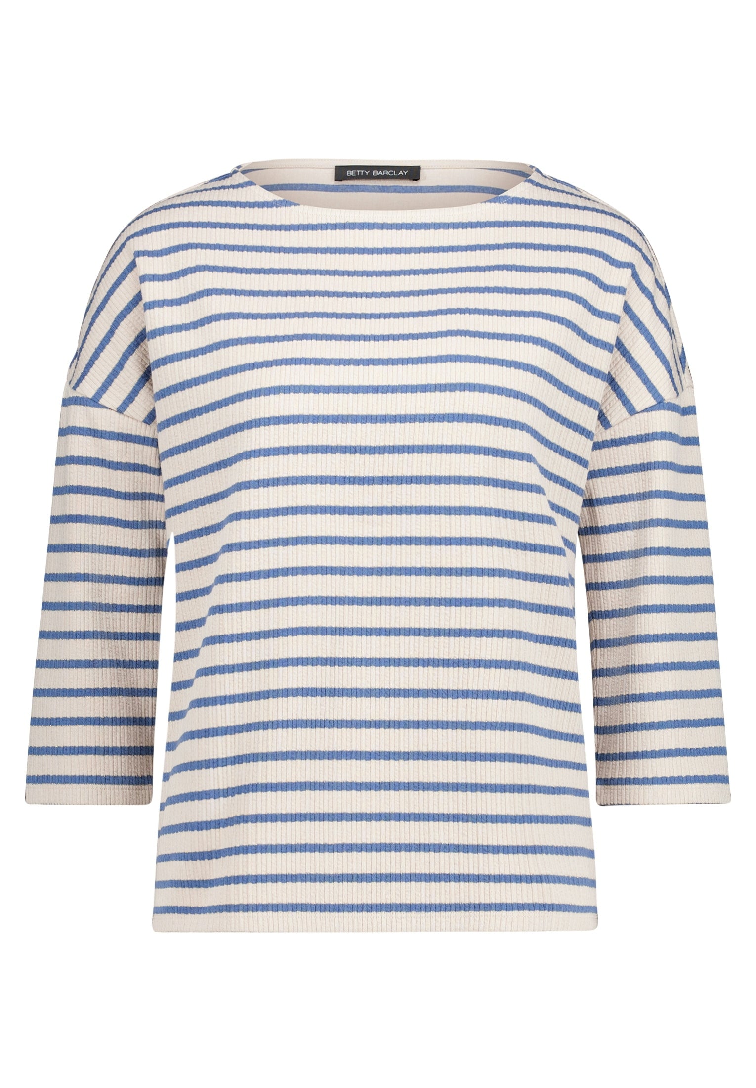 Shirt Kurz 3/4 Arm Nature/Blue Bild 1