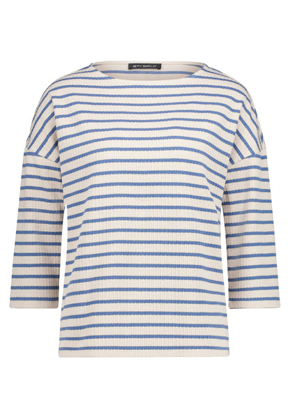 Shirt Kurz 3/4 Arm Nature/Blue Bild 1