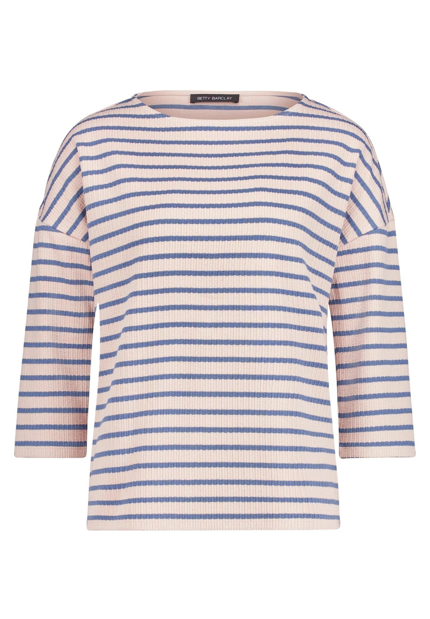 Shirt Kurz 3/4 Arm Nature/Blue Bild 1