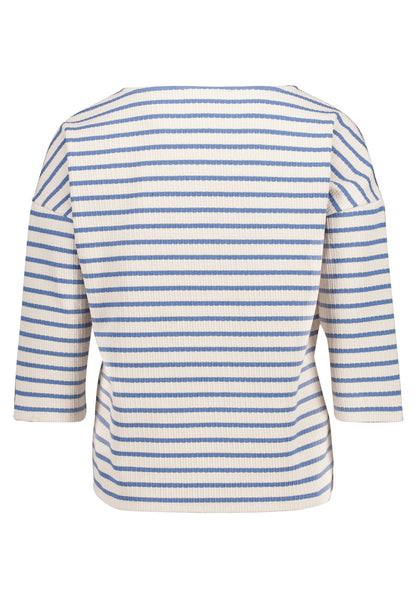 Shirt Kurz 3/4 Arm Nature/Blue Bild 2