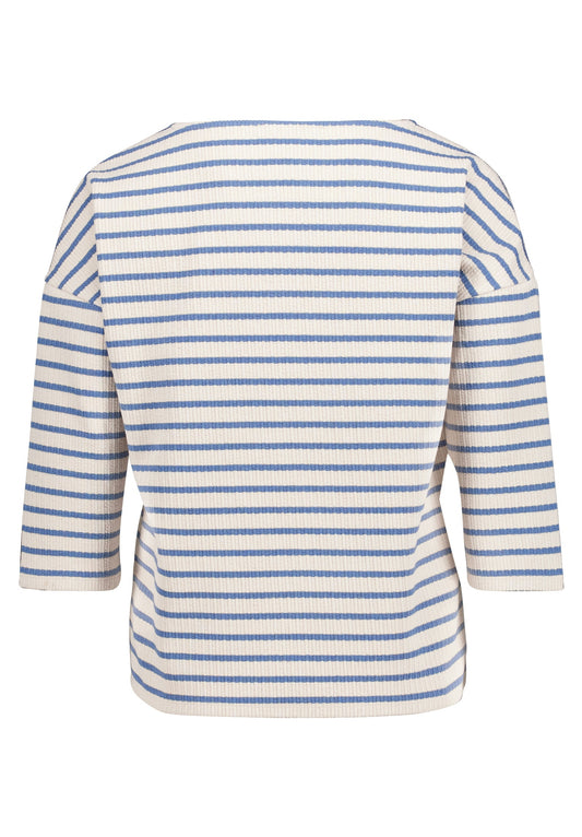 Shirt Kurz 3/4 Arm Nature/Blue Bild 2