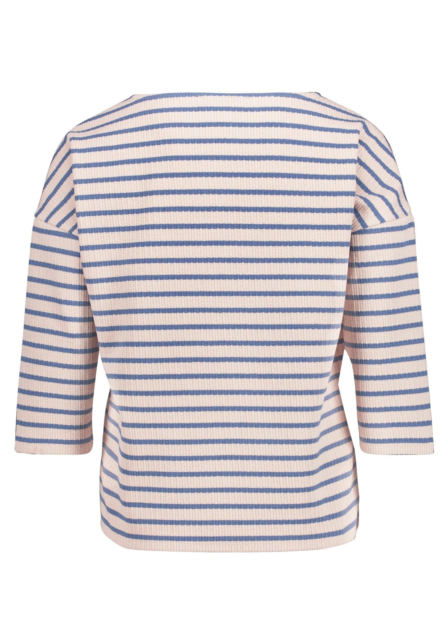 Shirt Kurz 3/4 Arm Nature/Blue Bild 2