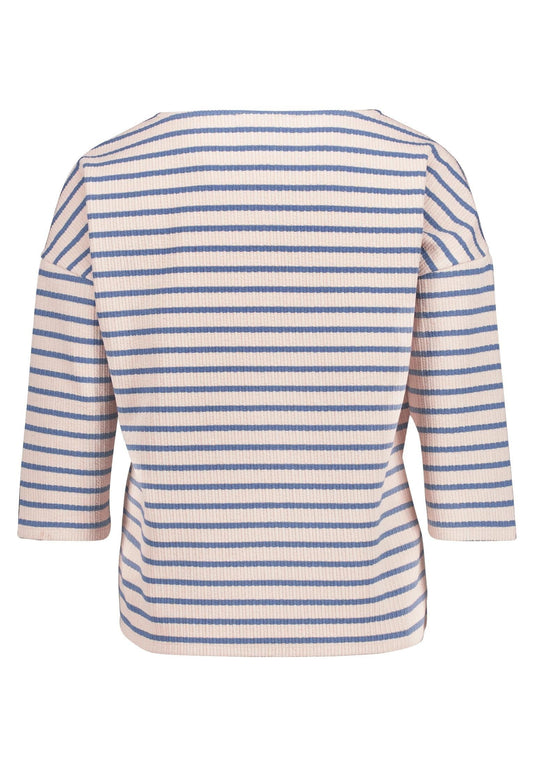 Shirt Kurz 3/4 Arm Nature/Blue Bild 2