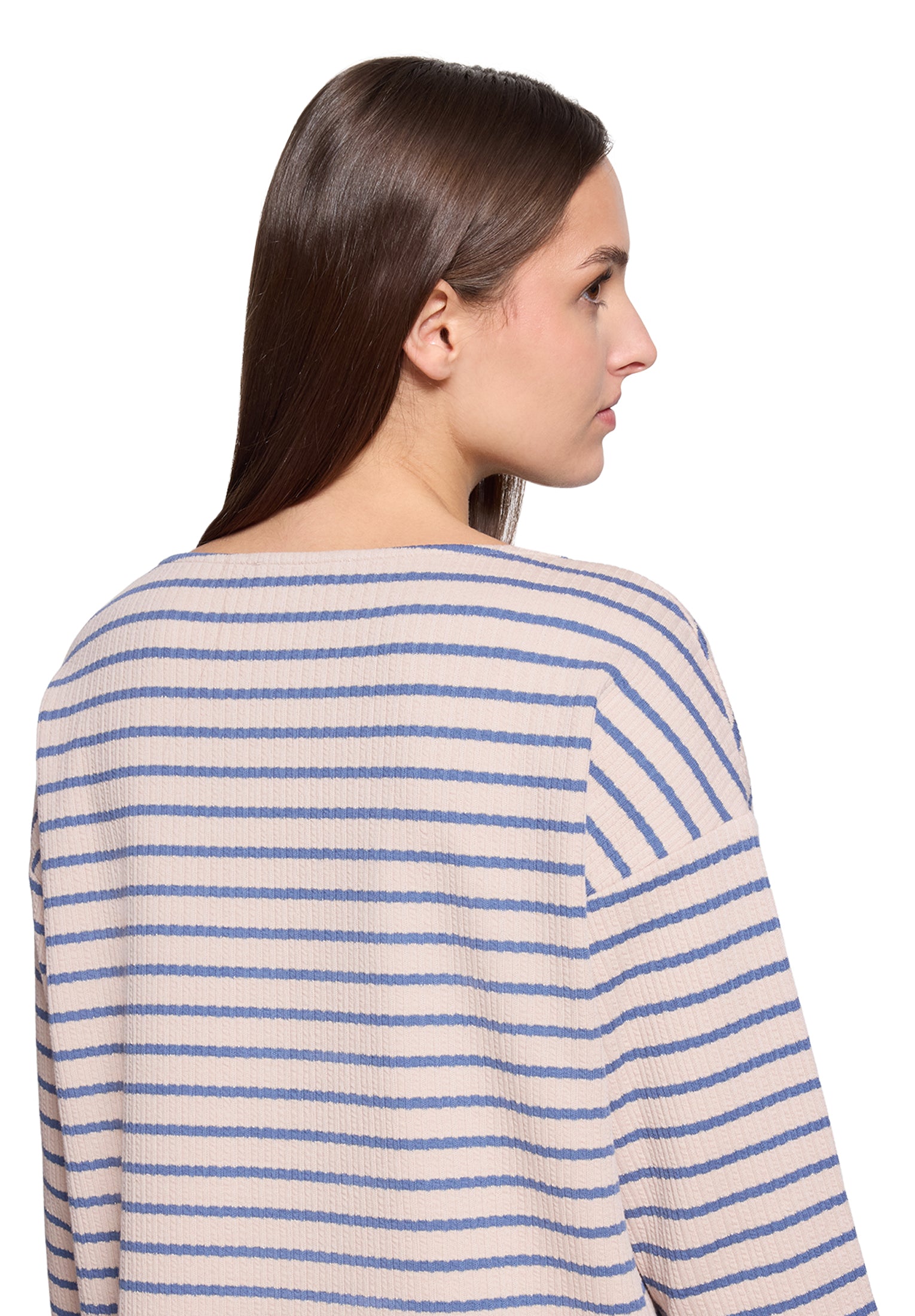 Shirt Kurz 3/4 Arm Nature/Blue Bild 7