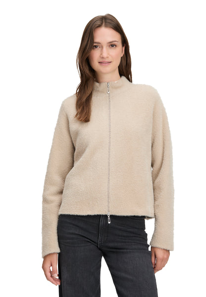 Strickjacke Kurz 1/1 Arm Bright Taupe Bild 3