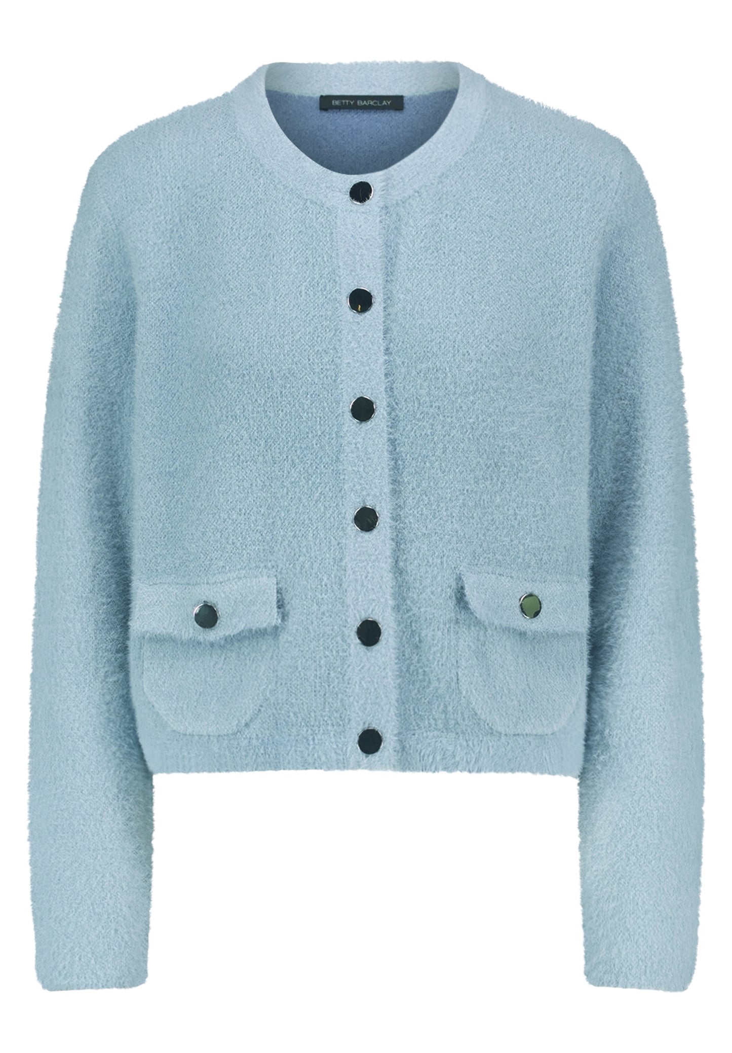Strickjacke Kurz 1/1 Arm Blue Fog Bild 1