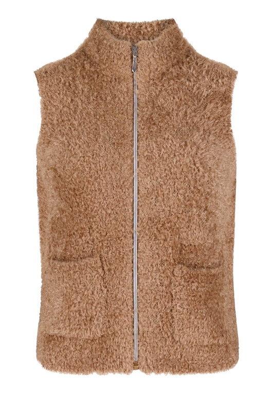 Strickjacke Kurz ohne Arm Golden Camel Bild 1