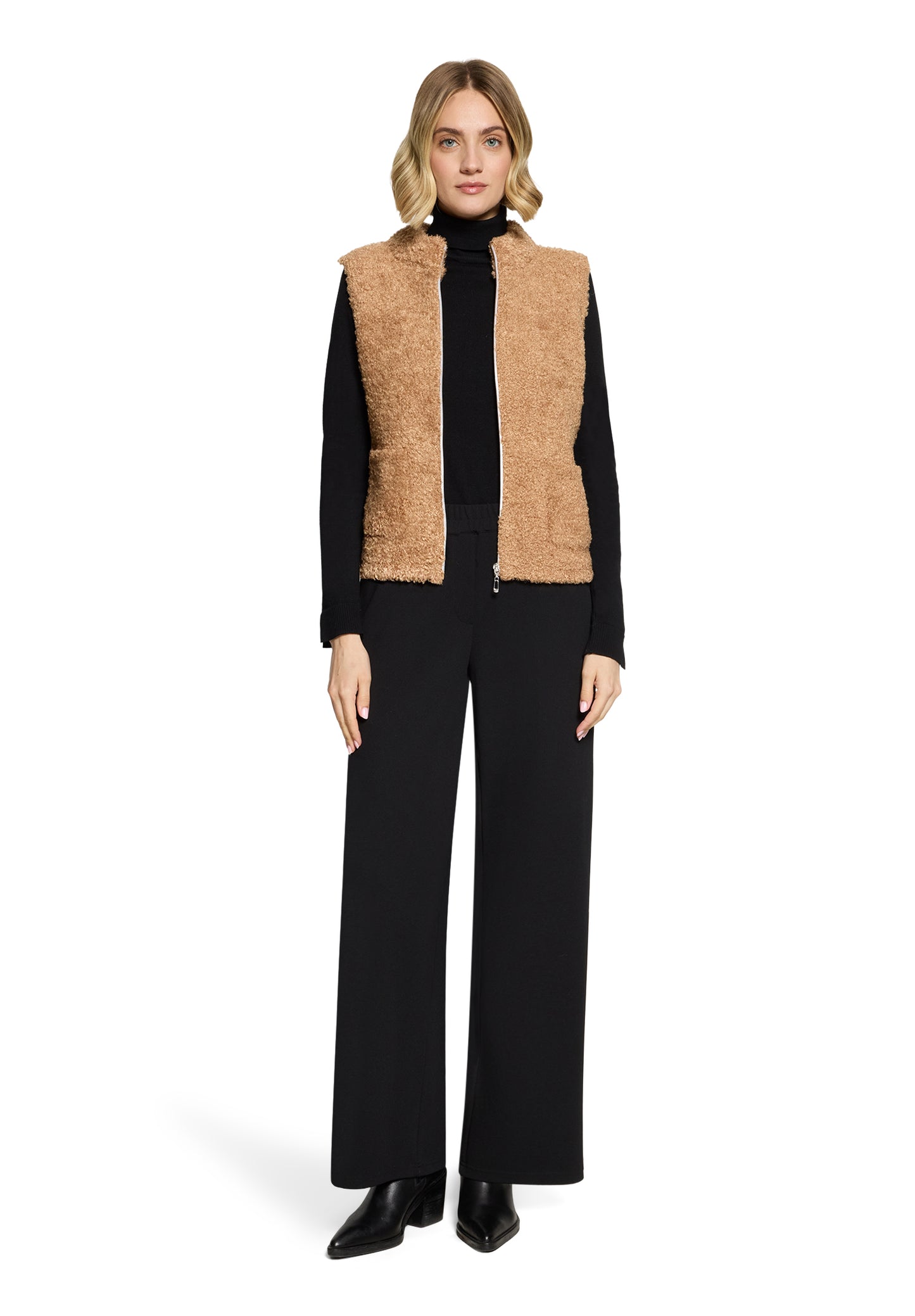 Strickjacke Kurz ohne Arm Golden Camel Bild 5