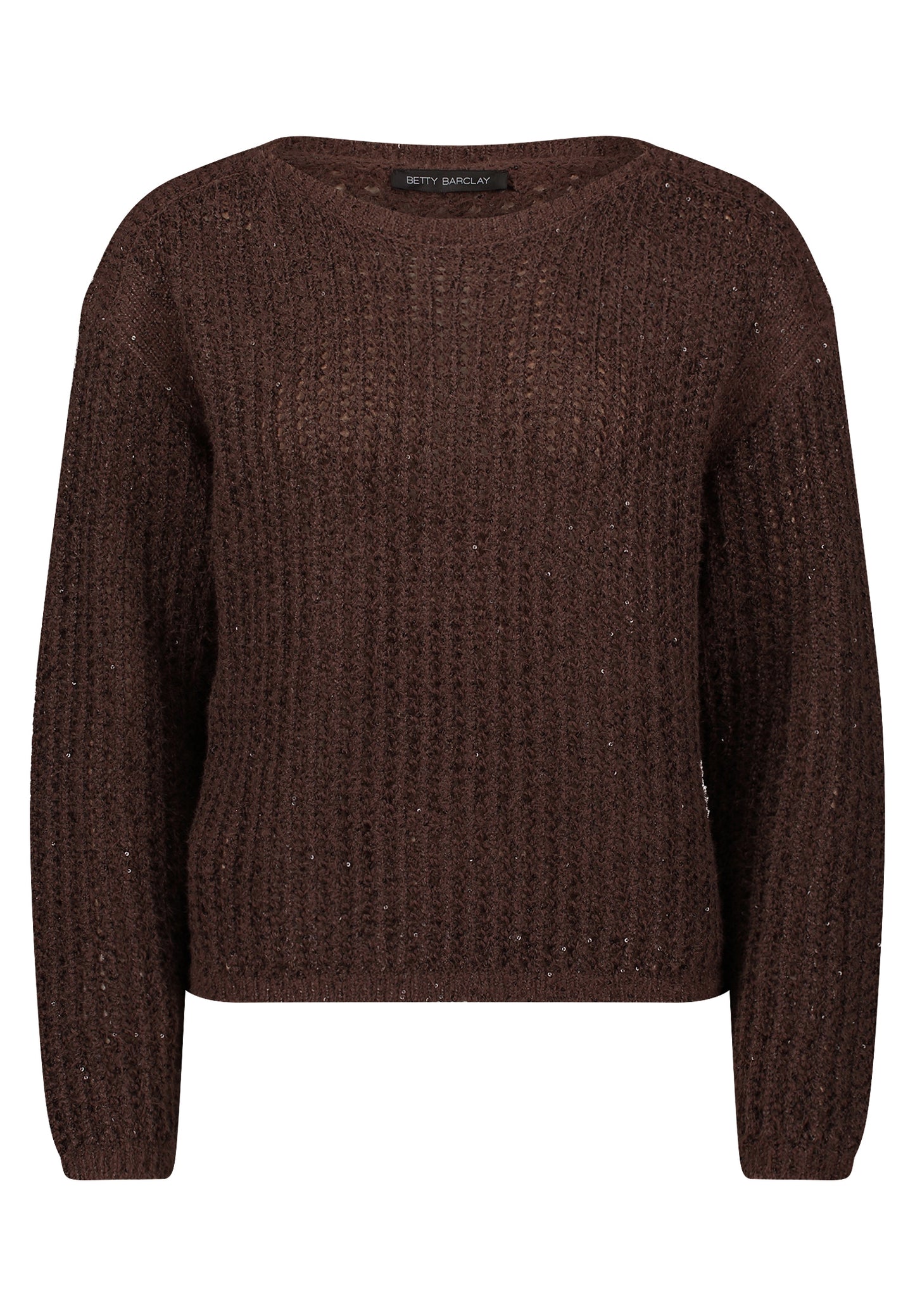 Strickpullover Kurz 1/1 Arm Light Maroon Bild 1