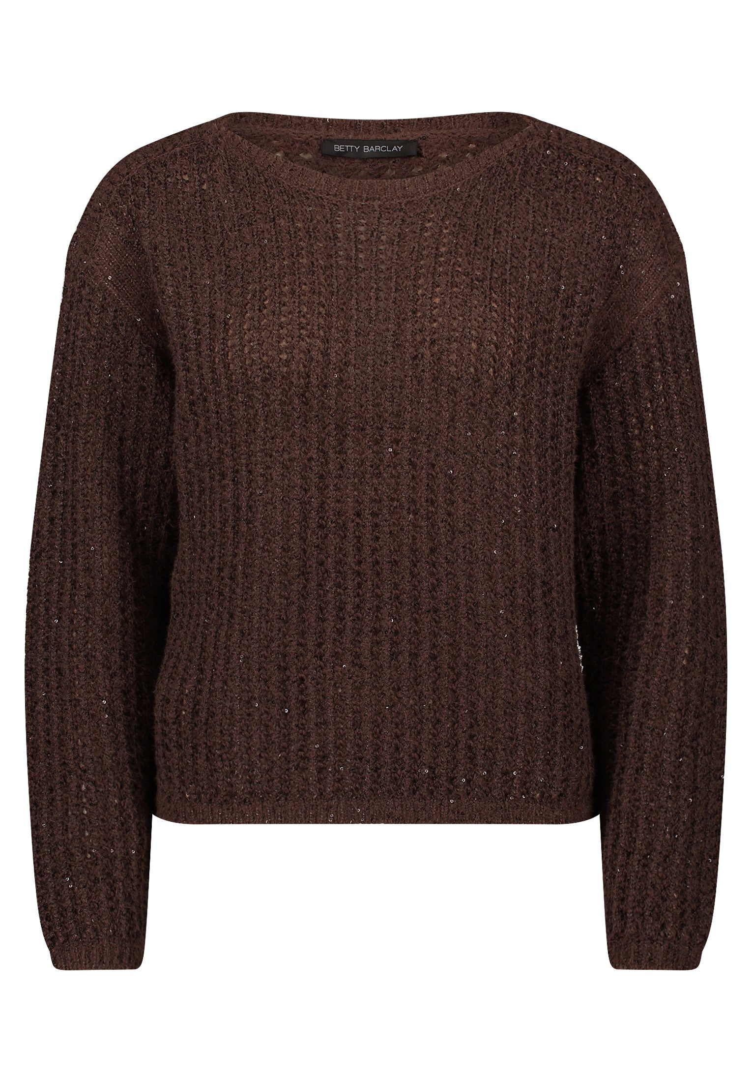 Strickpullover Kurz 1/1 Arm Light Maroon Bild 1