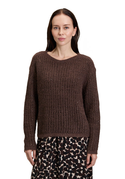 Strickpullover Kurz 1/1 Arm Light Maroon Bild 3