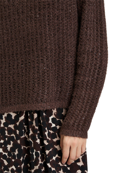 Strickpullover Kurz 1/1 Arm Light Maroon Bild 7