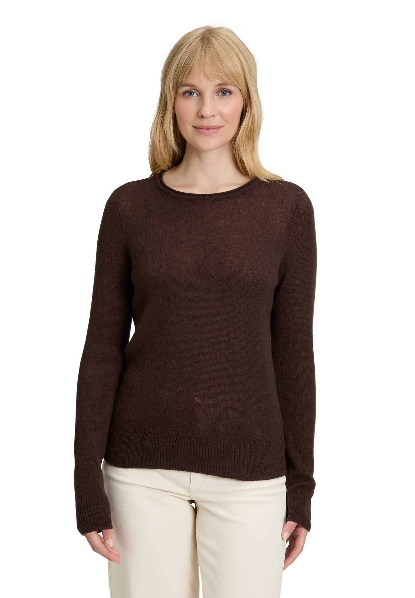 Strickpullover Kurz 1/1 Arm Light Maroon Bild 3