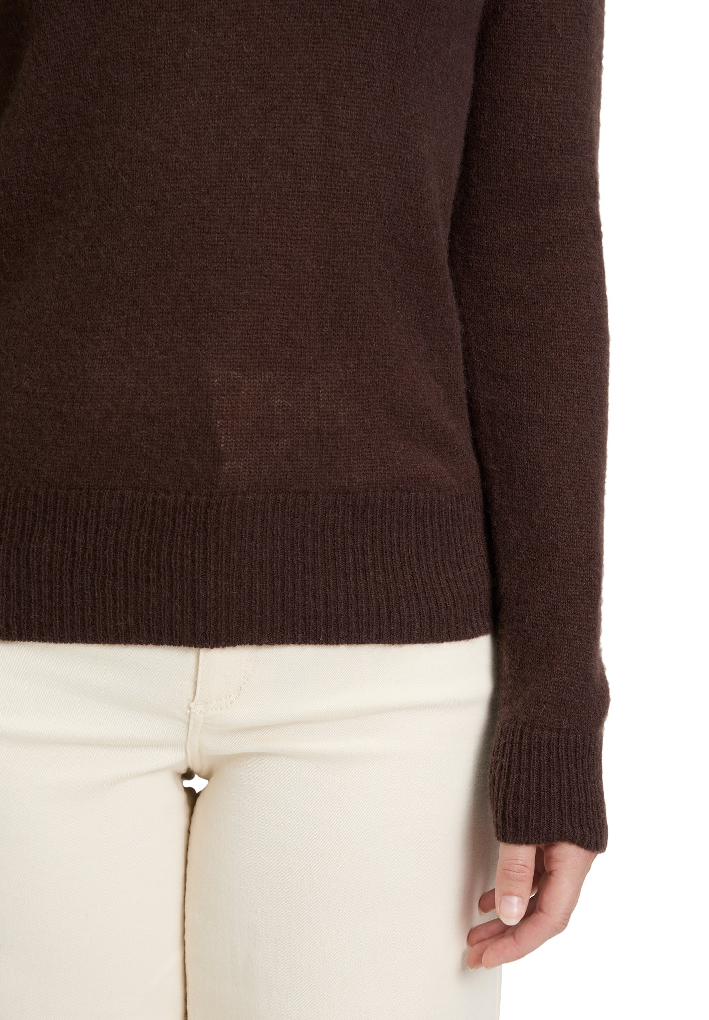 Strickpullover Kurz 1/1 Arm Light Maroon Bild 7