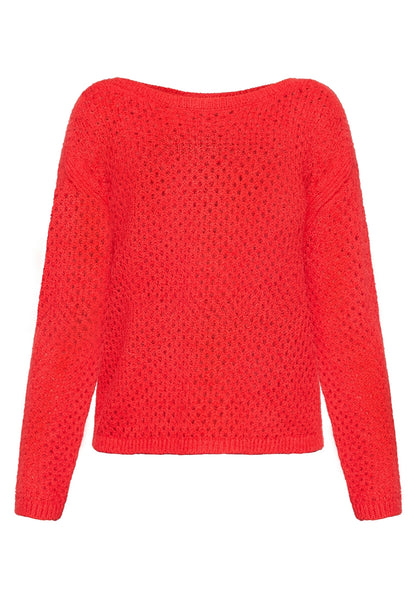 Strickpullover Kurz 1/1 Arm High Risk Red Bild 1