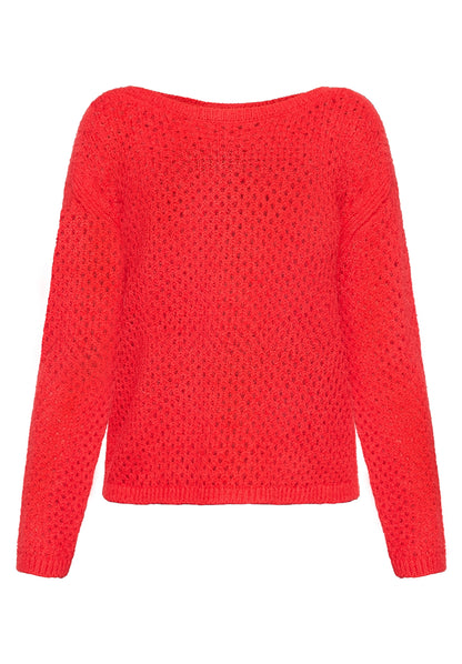 Strickpullover Kurz 1/1 Arm High Risk Red Bild 1