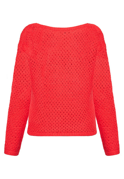 Strickpullover Kurz 1/1 Arm High Risk Red Bild 2