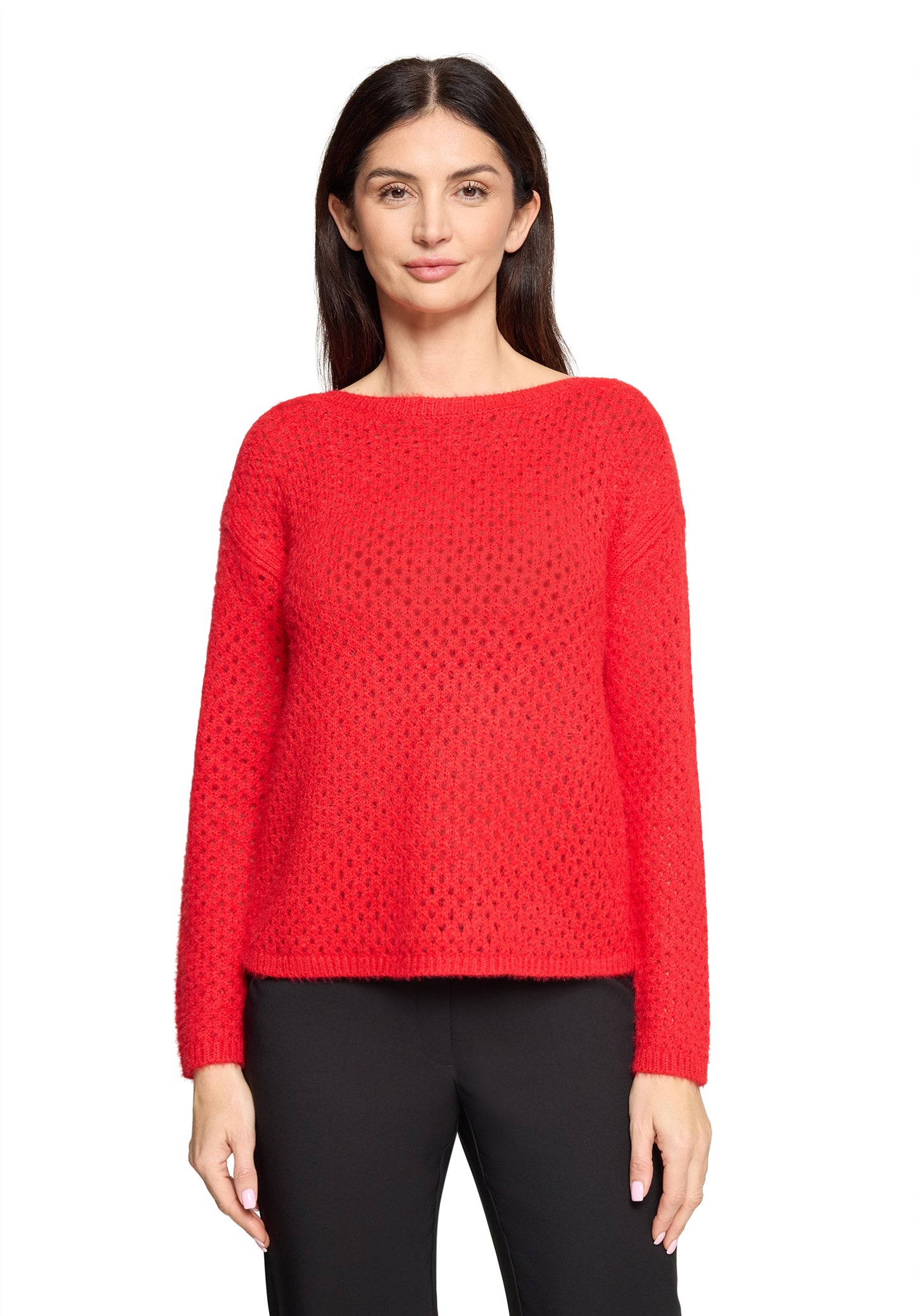 Strickpullover Kurz 1/1 Arm High Risk Red Bild 3