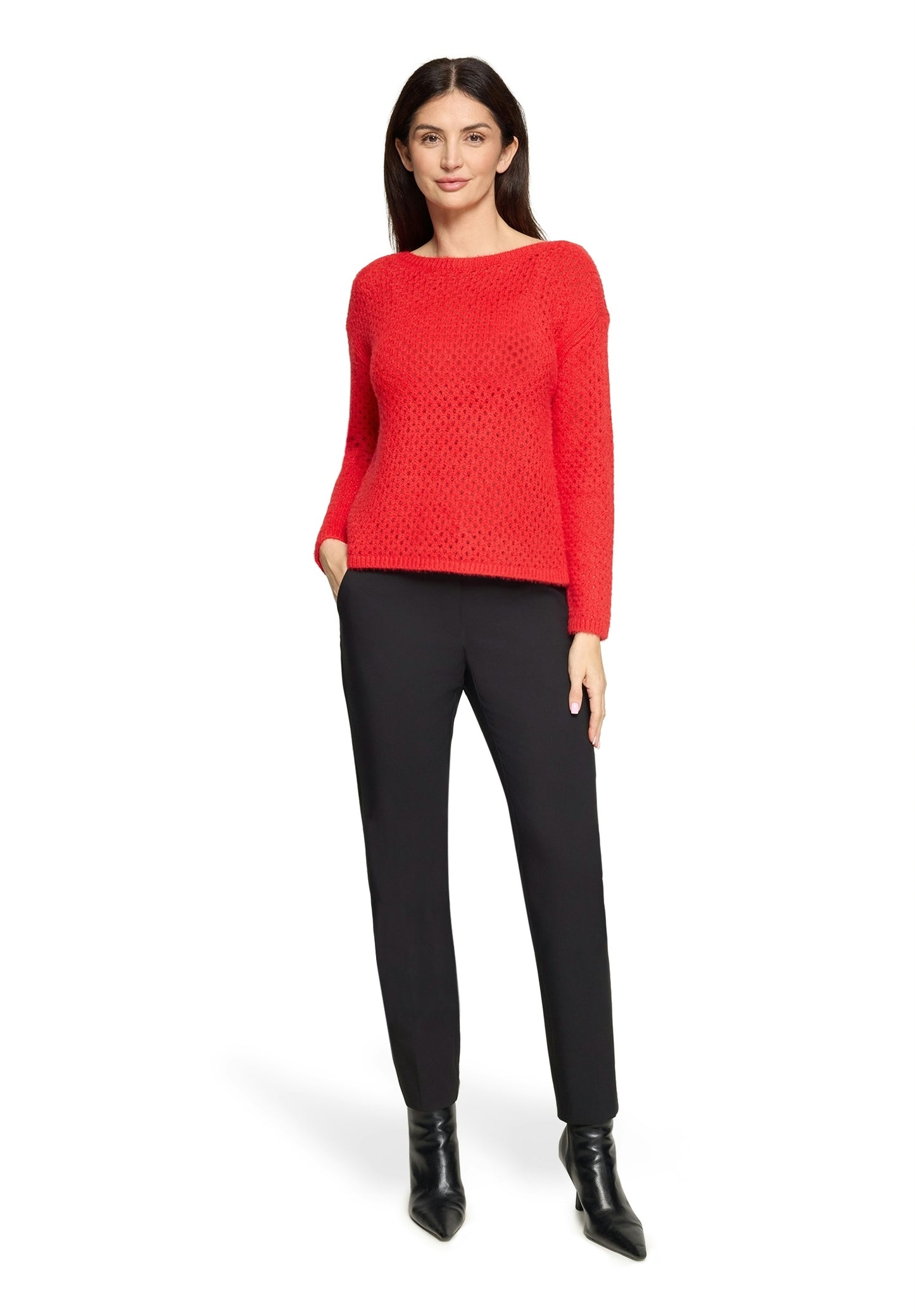 Strickpullover Kurz 1/1 Arm High Risk Red Bild 5