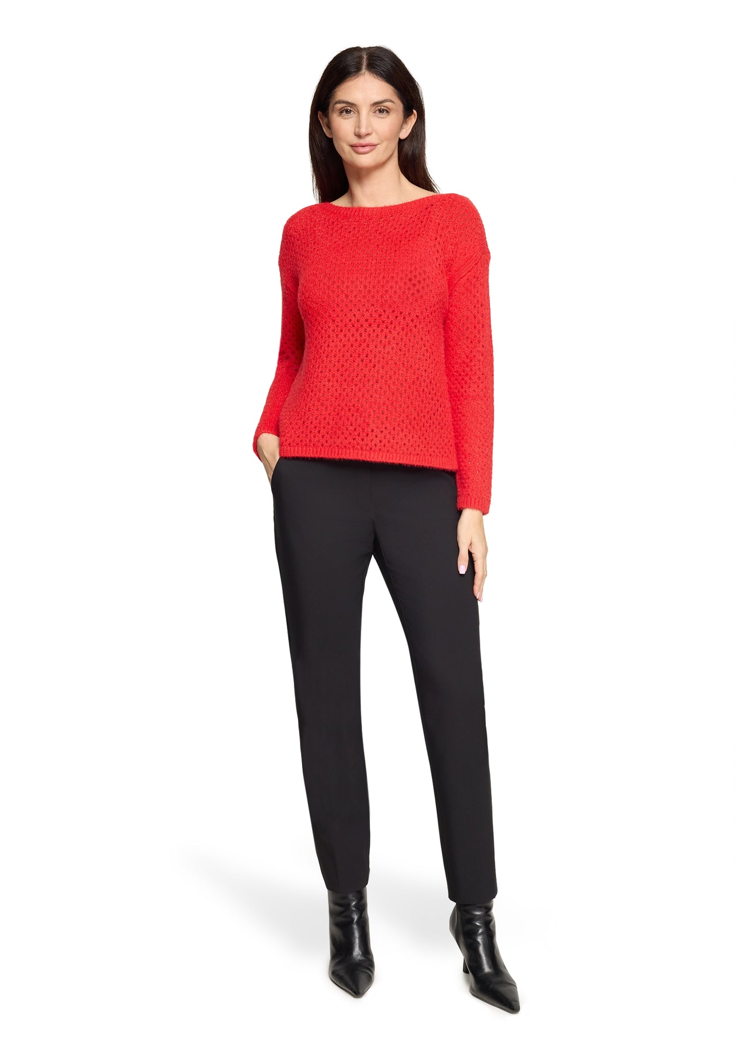 Strickpullover Kurz 1/1 Arm High Risk Red Bild 5