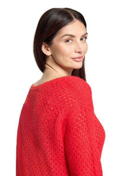 Strickpullover Kurz 1/1 Arm High Risk Red Bild 7