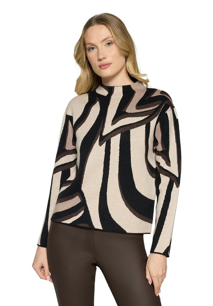 Strickpullover Kurz 1/1 Arm Beige/Taupe Bild 3