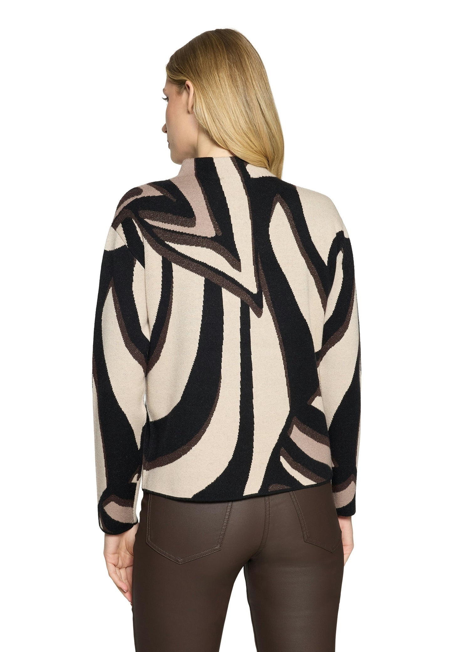 Strickpullover Kurz 1/1 Arm Beige/Taupe Bild 4