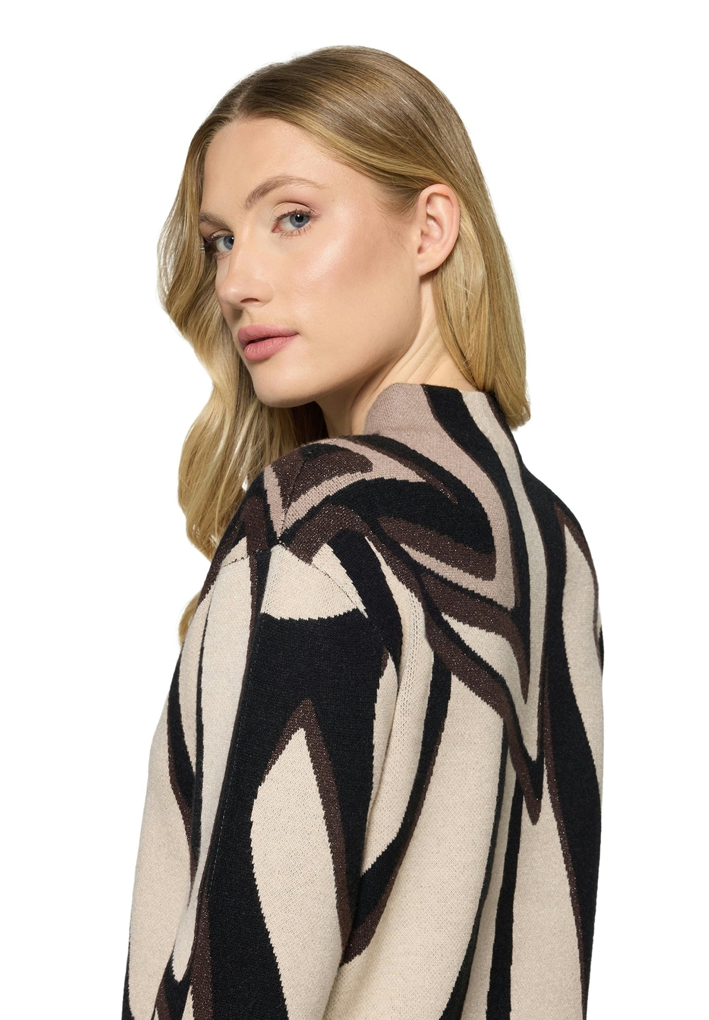 Strickpullover Kurz 1/1 Arm Beige/Taupe Bild 7