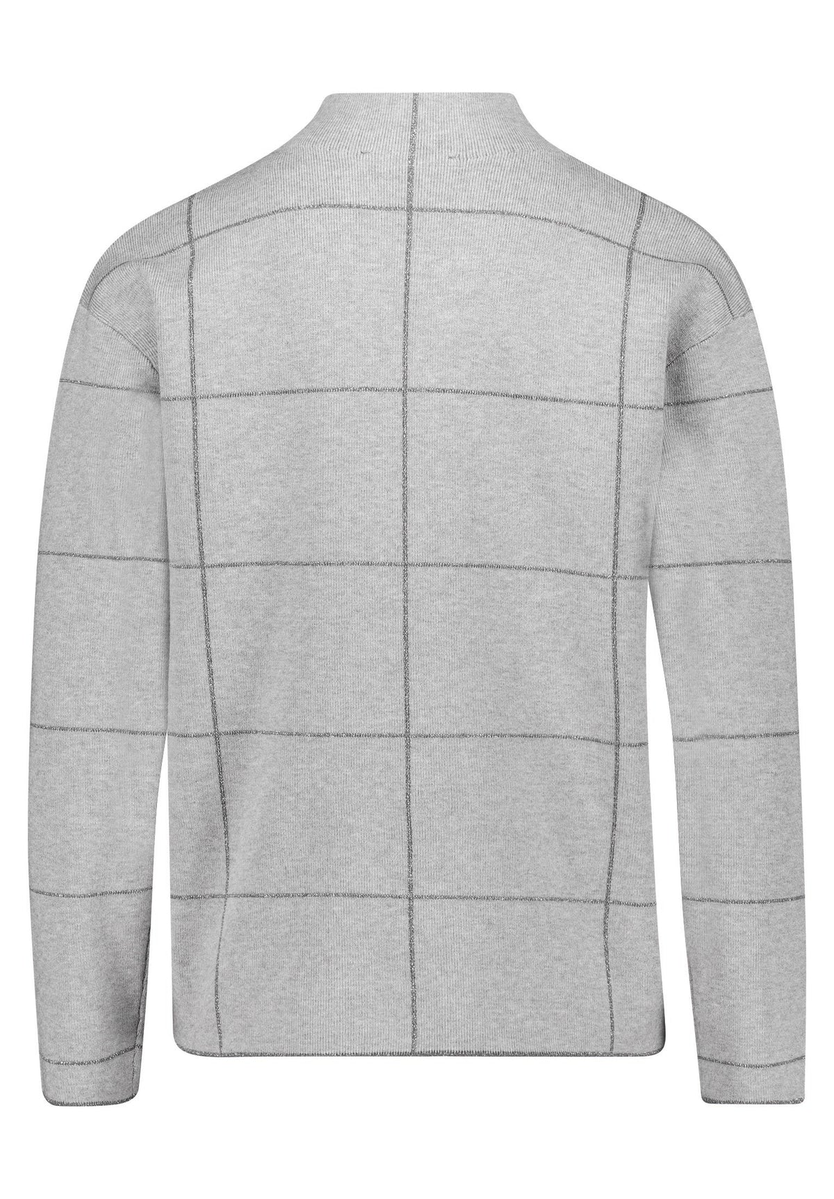 Strickpullover Kurz 1/1 Arm Patch Grey/Grey Bild 2
