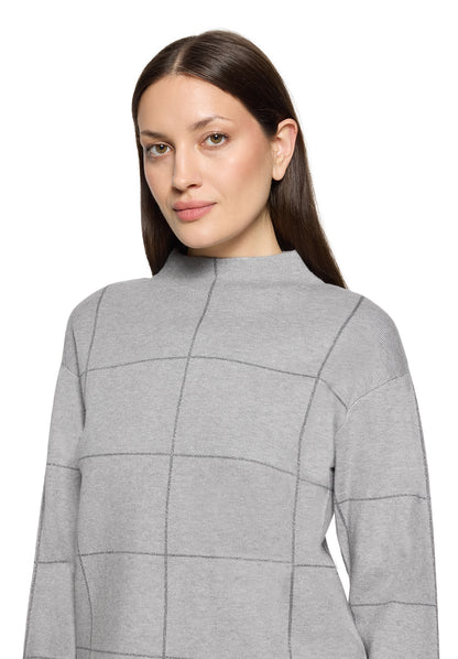 Strickpullover Kurz 1/1 Arm Patch Grey/Grey Bild 6