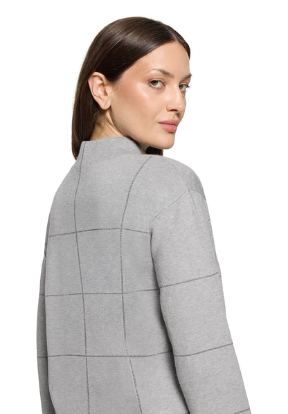 Strickpullover Kurz 1/1 Arm Patch Grey/Grey Bild 7